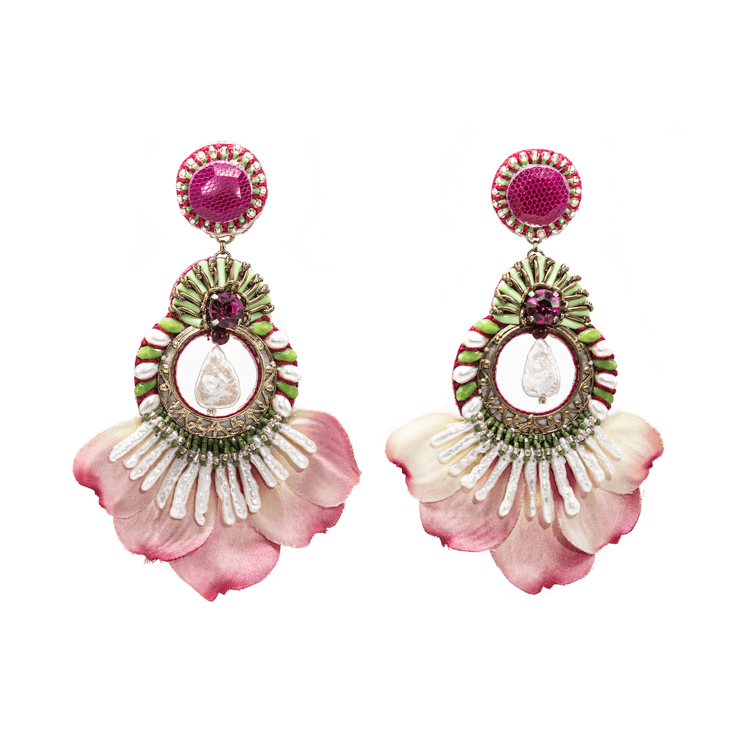 Kylie Pink Petal Earring