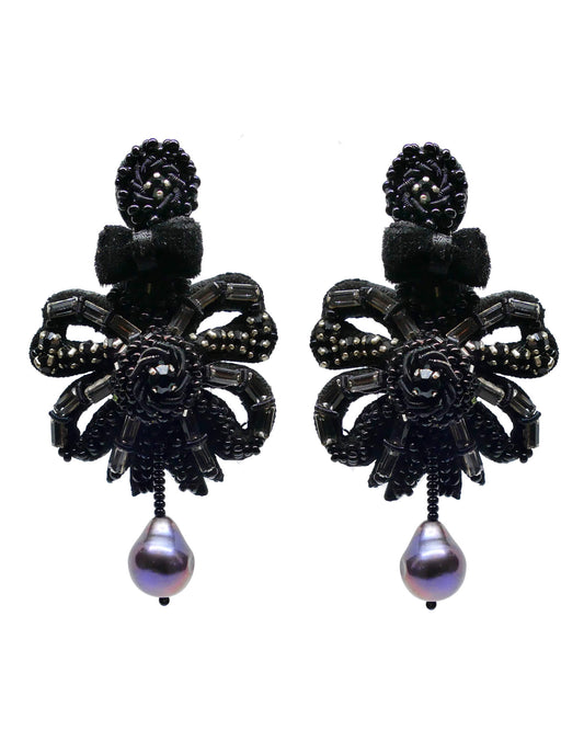 Kennedy Beaded Bow Earring