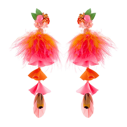 Toucan Pom Earring
