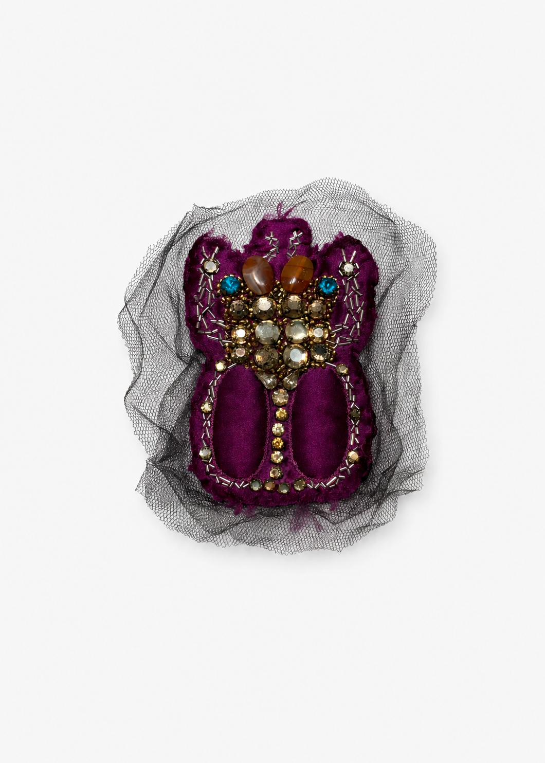 Silk Scarab Brooch