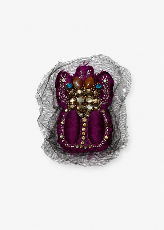 Silk Scarab Brooch