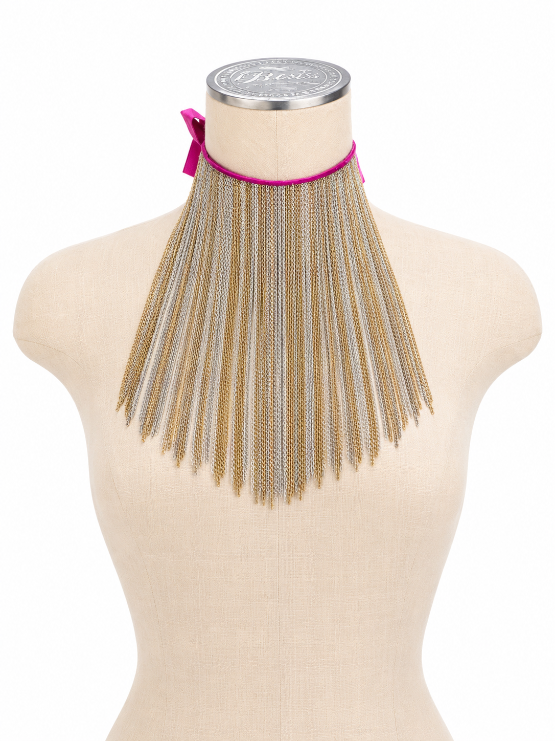 Pink Reversible Chain Necklace