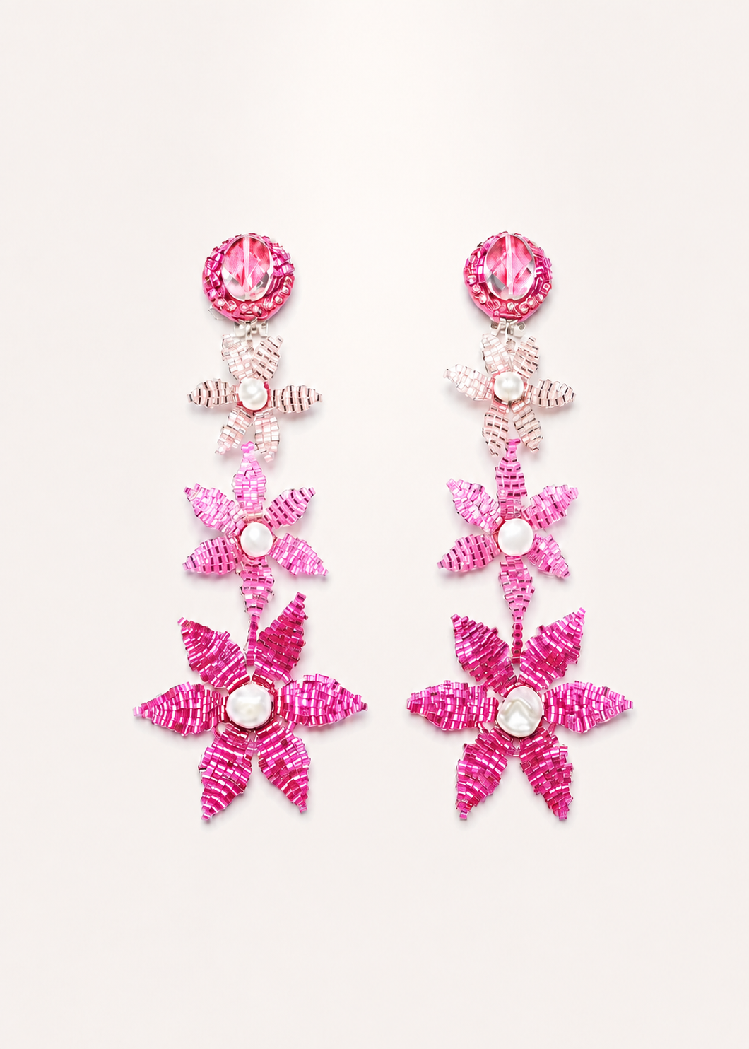 Tiered Pink Degrade Flowers