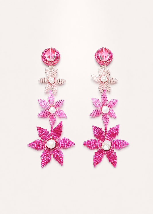 Tiered Pink Degrade Flowers