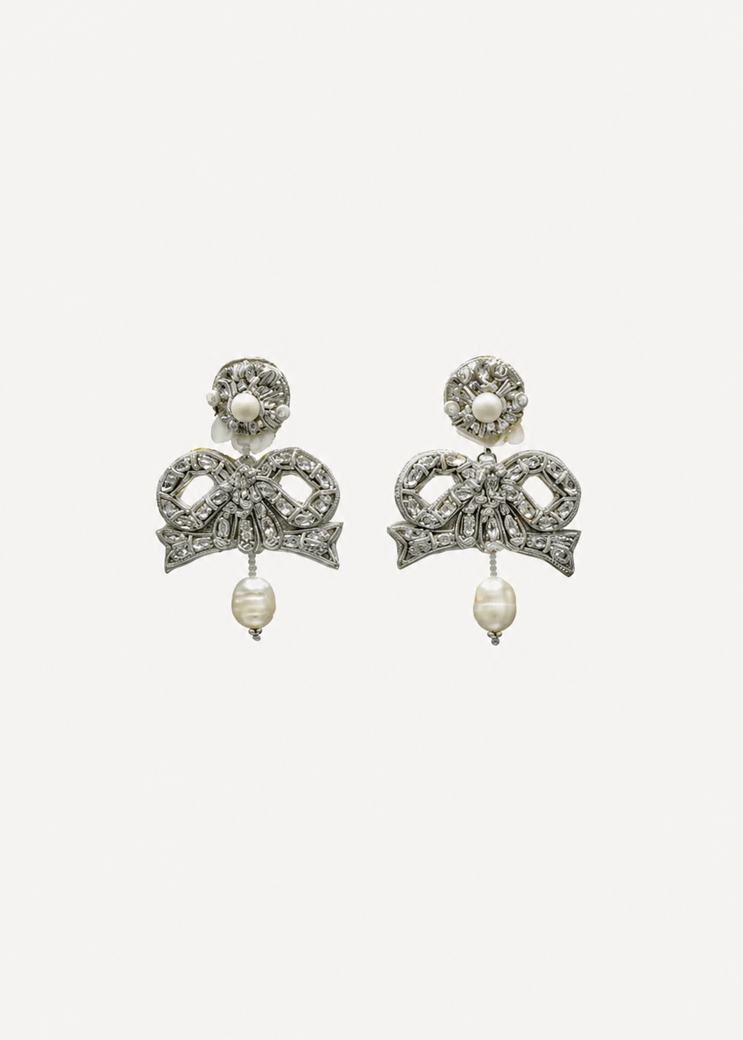 Margaret Crystal Bow Earring