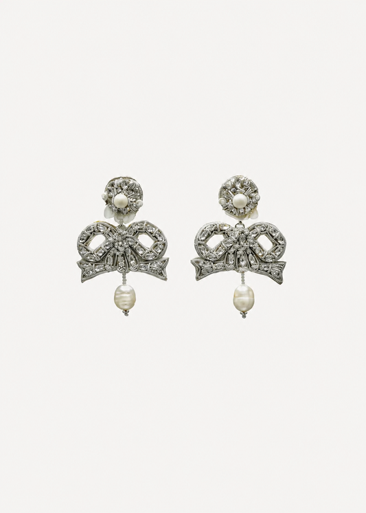Margaret Crystal Bow Earring