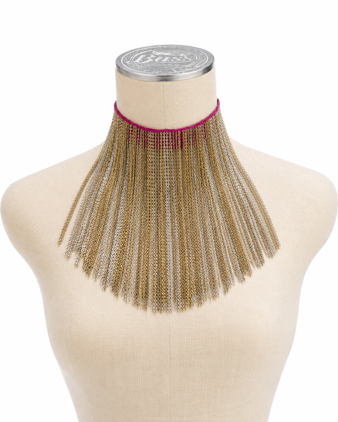 Pink Reversible Chain Necklace