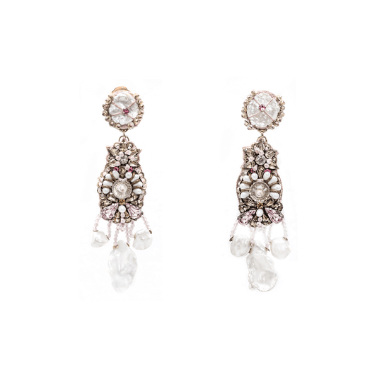 Ranjana Khan Earrings : Buy Ranjana Khan Floral Drop Earrings Online