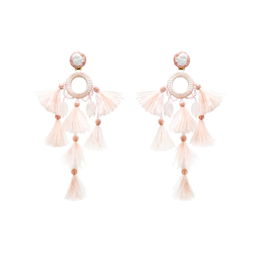 Tiered Tassle Pearl Drop
