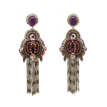Monique Beaded Strand Earring