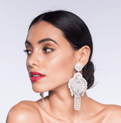 Monique Beaded Strand Earring
