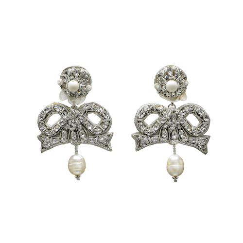 Margaret Crystal Bow Earring
