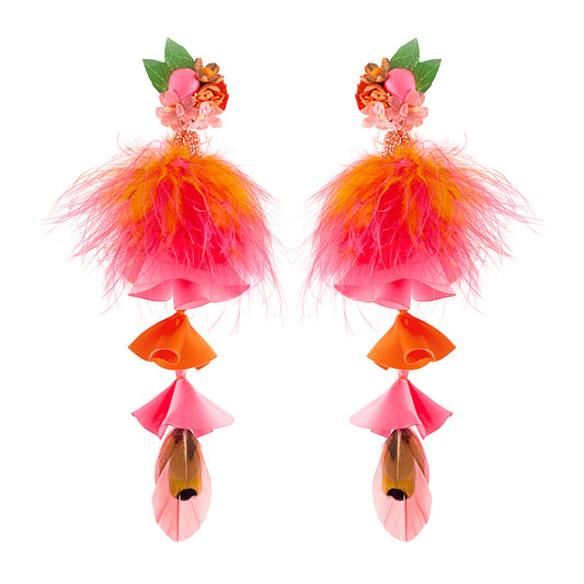 Toucan Pom Earring