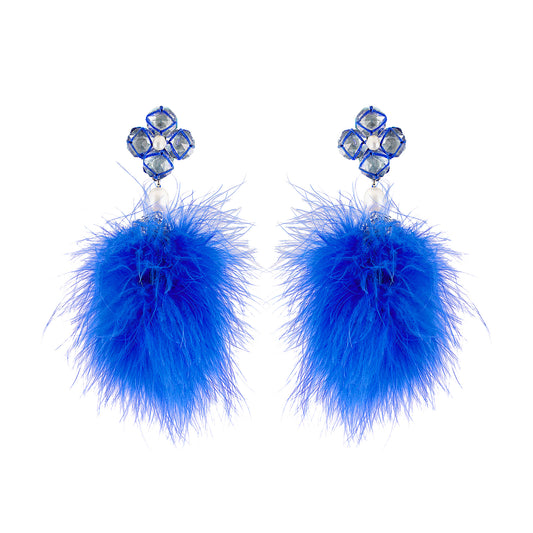 Blue Bird Earring